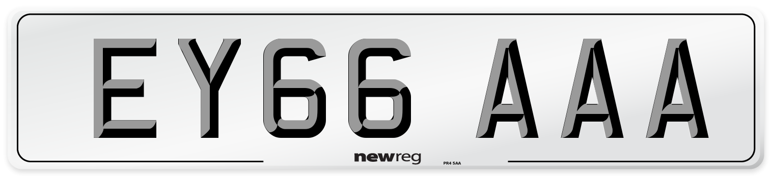 EY66 AAA Number Plate from New Reg